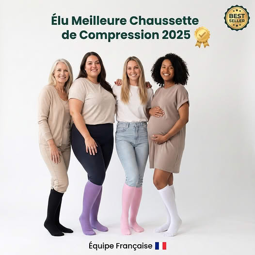 Chaussette de compression BelleAllure-Fini les jambes lourdes et fatiguées Belleallure-Paris