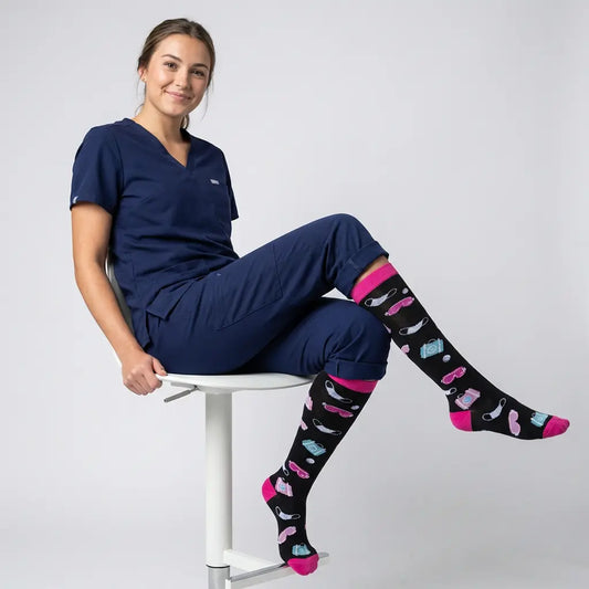Chaussettes de Compression Graduée - Design Soignant Belleallure-Paris