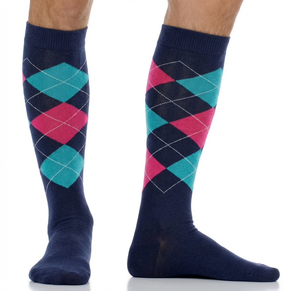 Chaussettes de Compression Mixte - Motif Losanges Belleallure-Paris