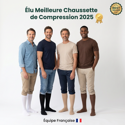 Chaussettes de Compression Homme Unies - Élégantes et Confortables Belleallure-Paris