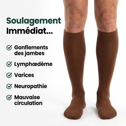 Chaussettes de Compression Homme Unies - Élégantes et Confortables Belleallure-Paris