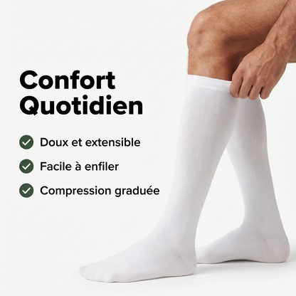 Chaussettes de Compression Homme Unies - Élégantes et Confortables Belleallure-Paris