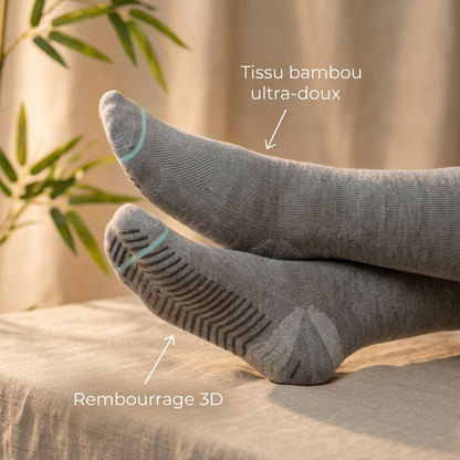 Chaussettes de compression en bambou de qualité supérieure Belleallure-Paris