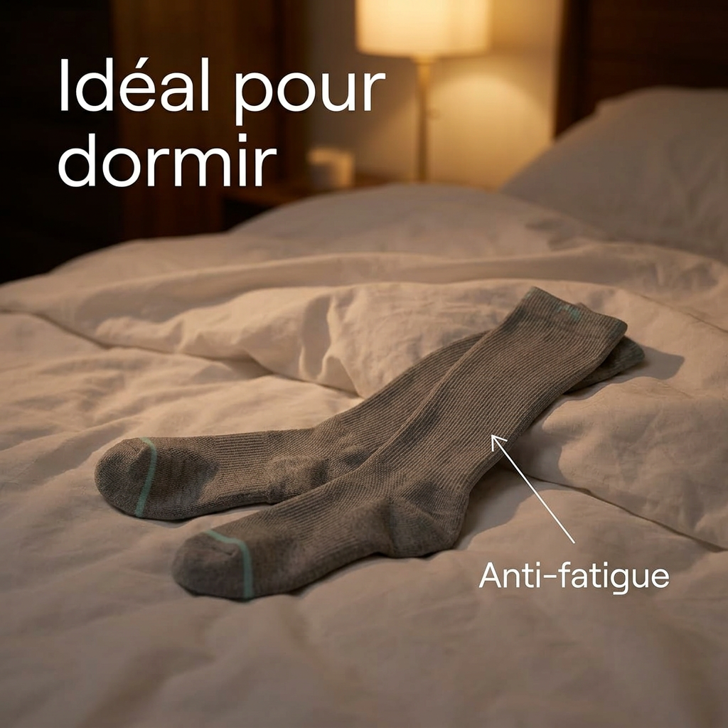 Chaussettes de compression en bambou de qualité supérieure Belleallure-Paris