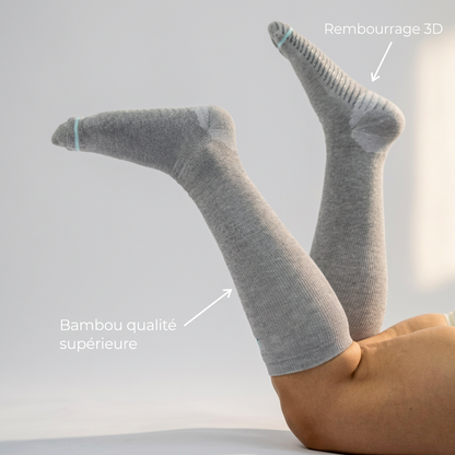 Chaussettes de compression en bambou de qualité supérieure Belleallure-Paris
