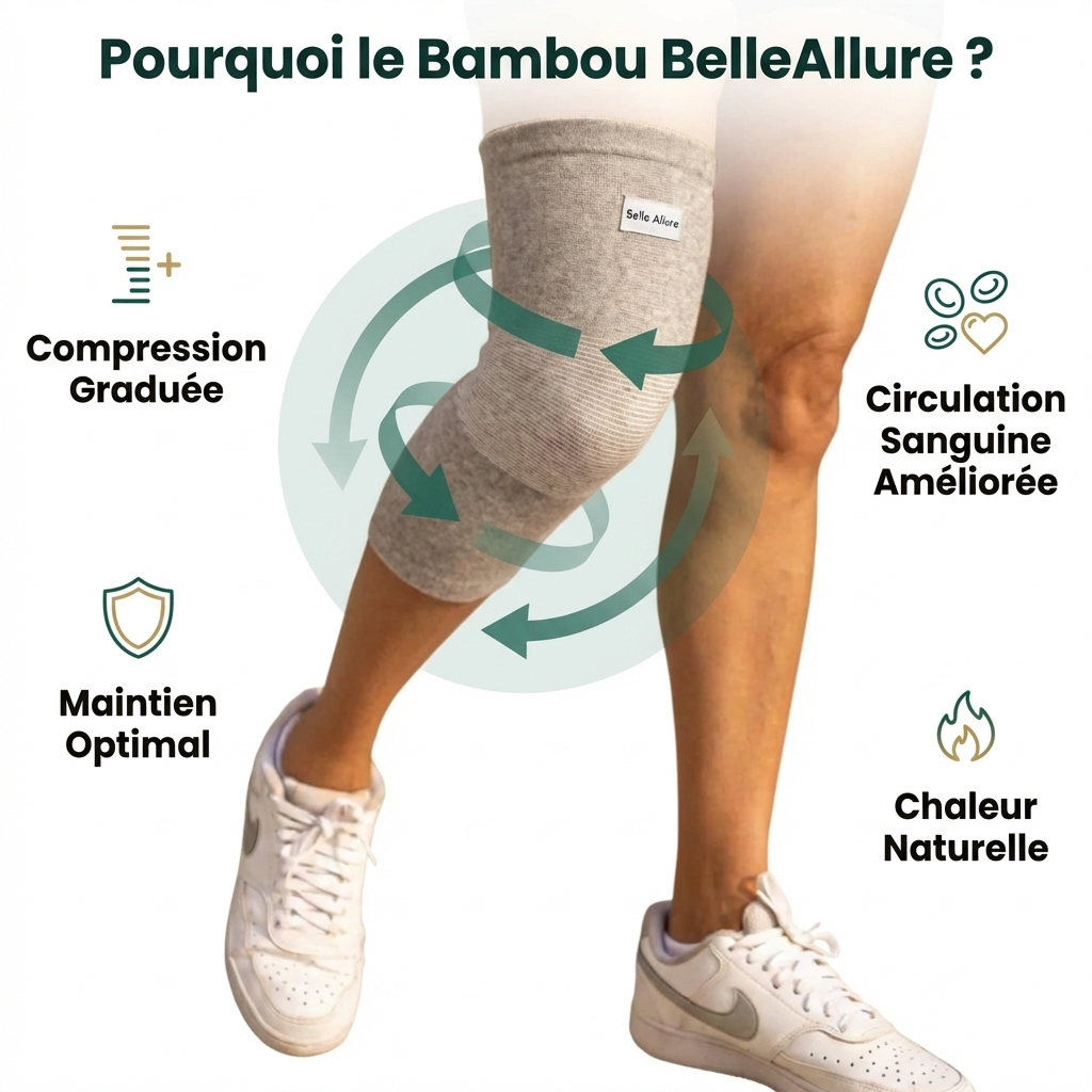 Genouillère en bambou, vos genoux enfin soulagés Belleallure-Paris